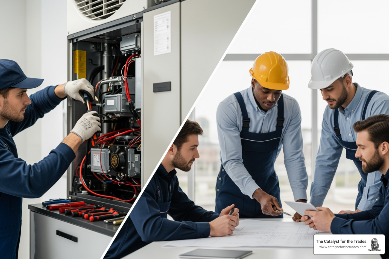 Infographic comparing benefits of hiring contractors versus employees, showing flexibility, specialized skills access, cost control, and scalability advantages for contractors versus long-term commitment, benefits obligations, and fixed overhead for employees - contractor recruiting strategies Infographic comparing benefits of hiring contractors versus employees, showing flexibility, specialized skills access, cost control, and scalability advantages for contractors versus long-term commitment, benefits obligations, and fixed overhead for employees - contractor recruiting strategies