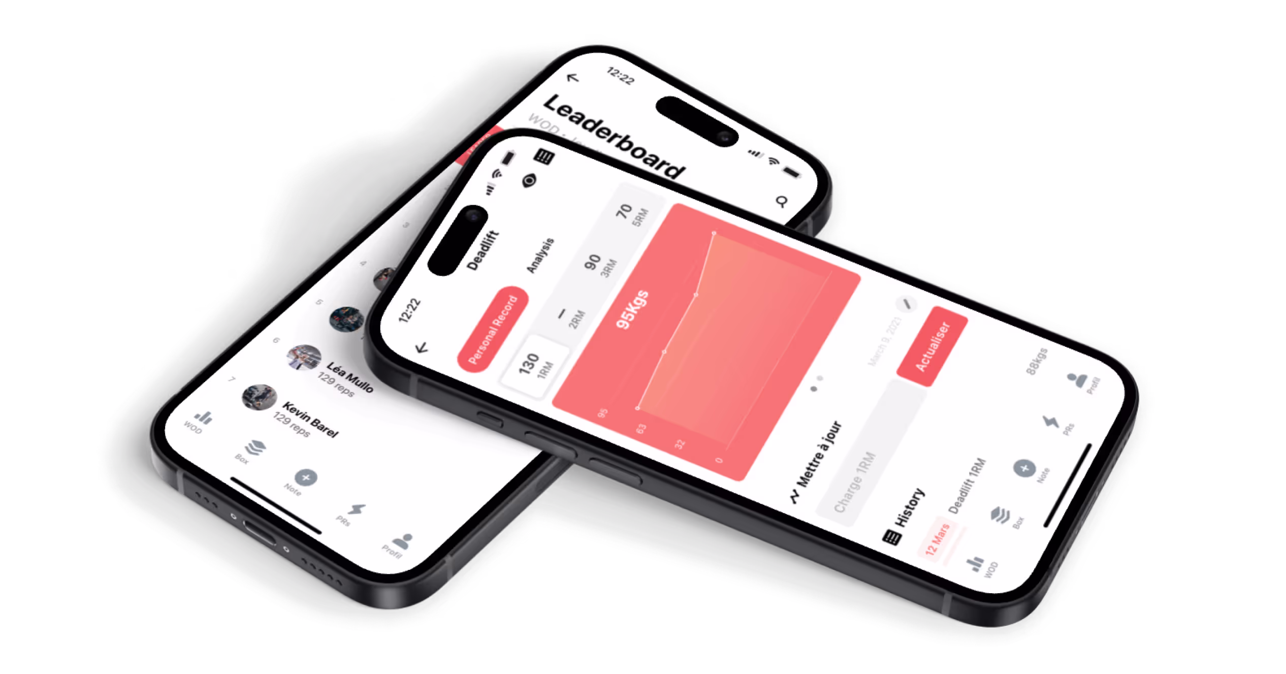 phone view with the app open