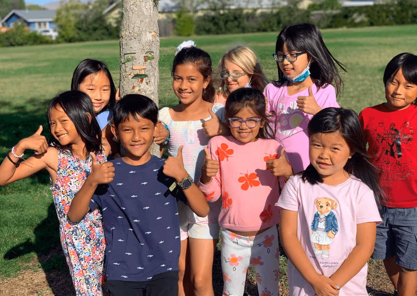 Children class group photo