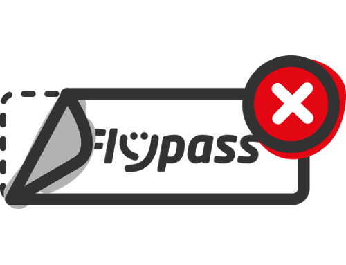 ilustracion tag flypass con prohibido