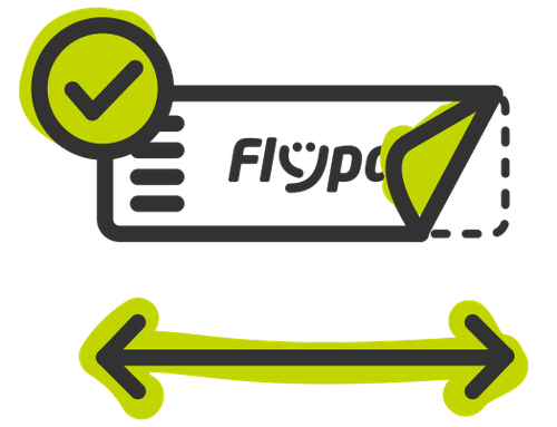 ilustracion tag flypass con correcto