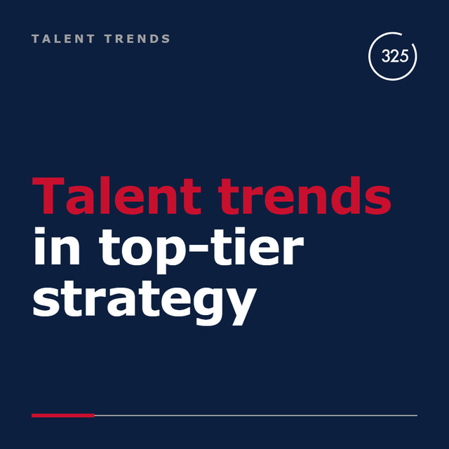 Talent trends across top-tier strategy consulting firms