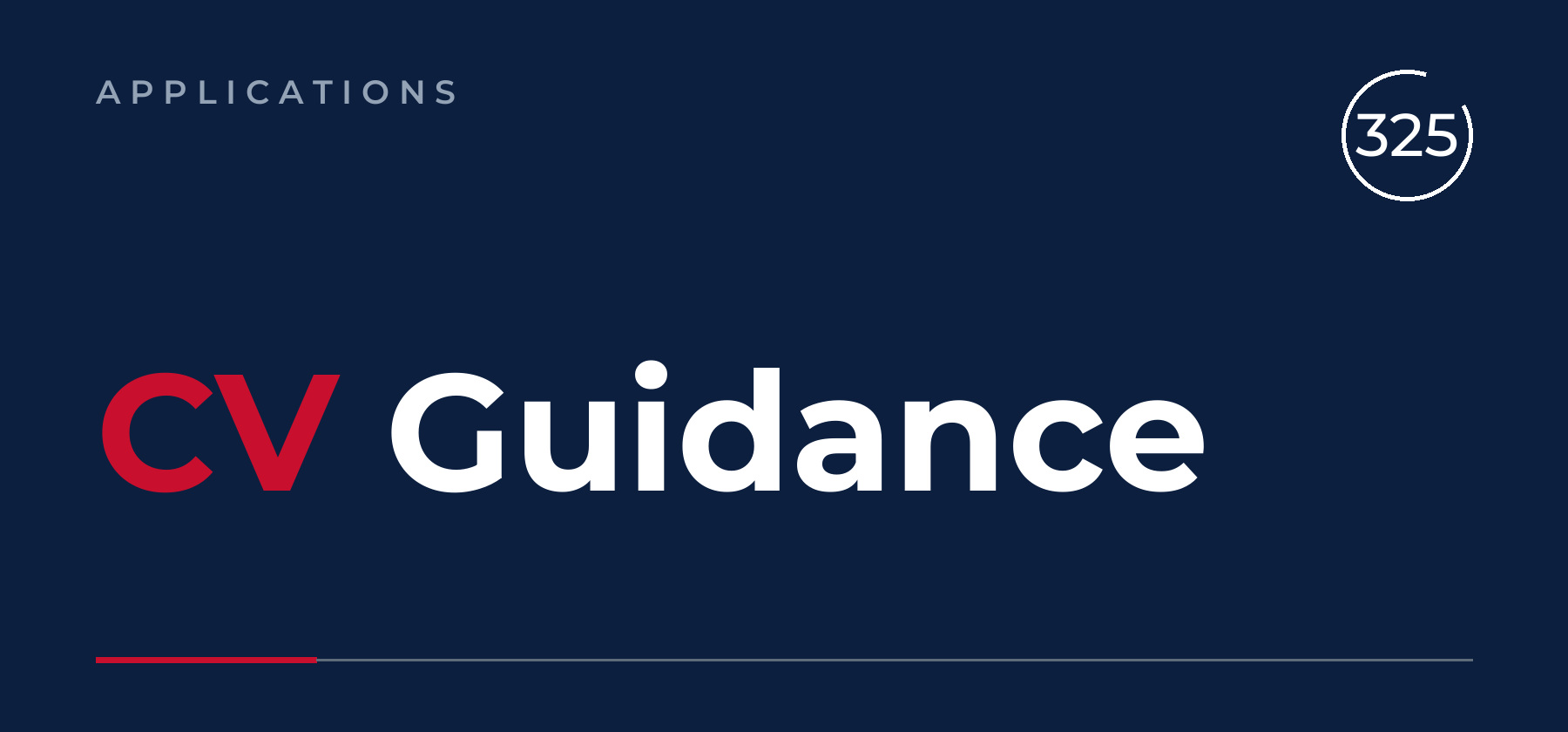 CV Guidance