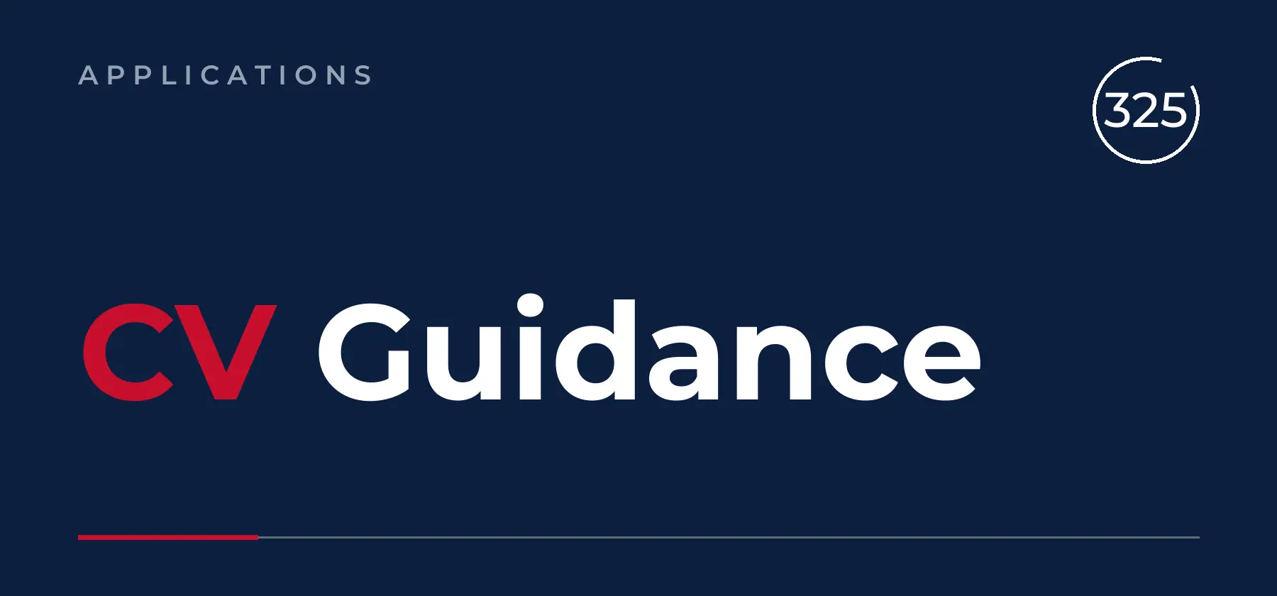 CV Guidance