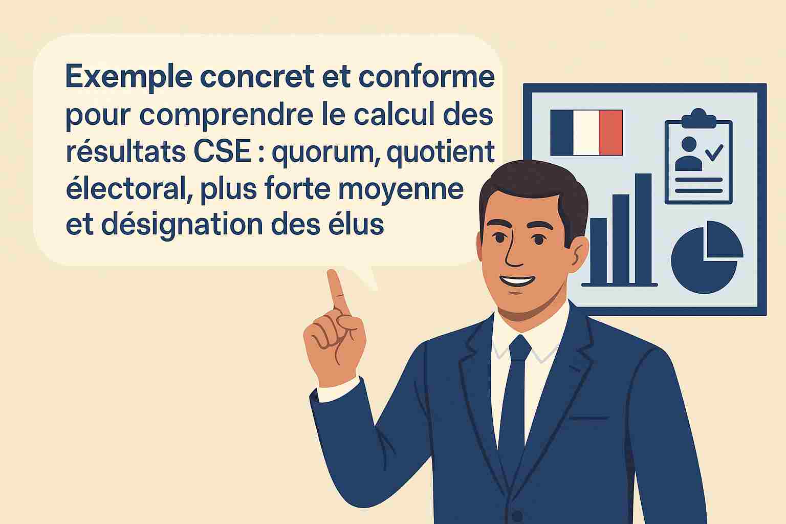 Exemple de calcul des résultats d’une élection CSE