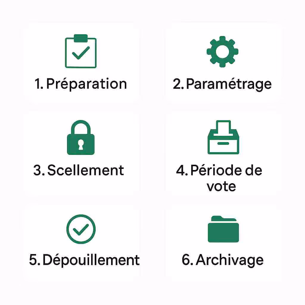 Déroulement d’un scrutin : étapes clés et bonnes pratiques du vote électronique