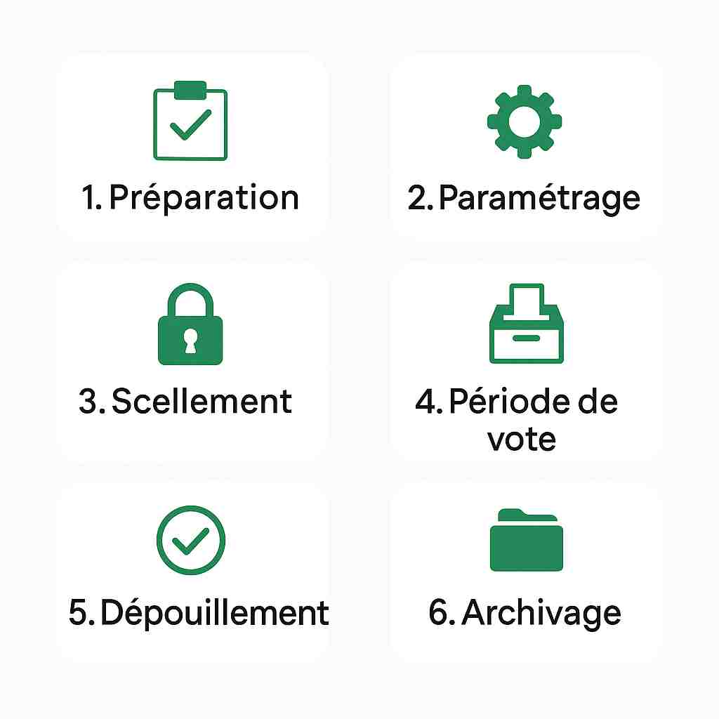 Déroulement d’un scrutin : étapes clés et bonnes pratiques du vote électronique