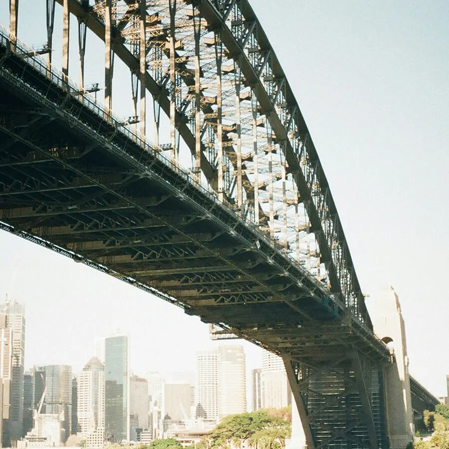 View of the Sydney Harbour Bridge, representing joining the Unjumble waitlist. Photo credit: Finn, Unsplash.