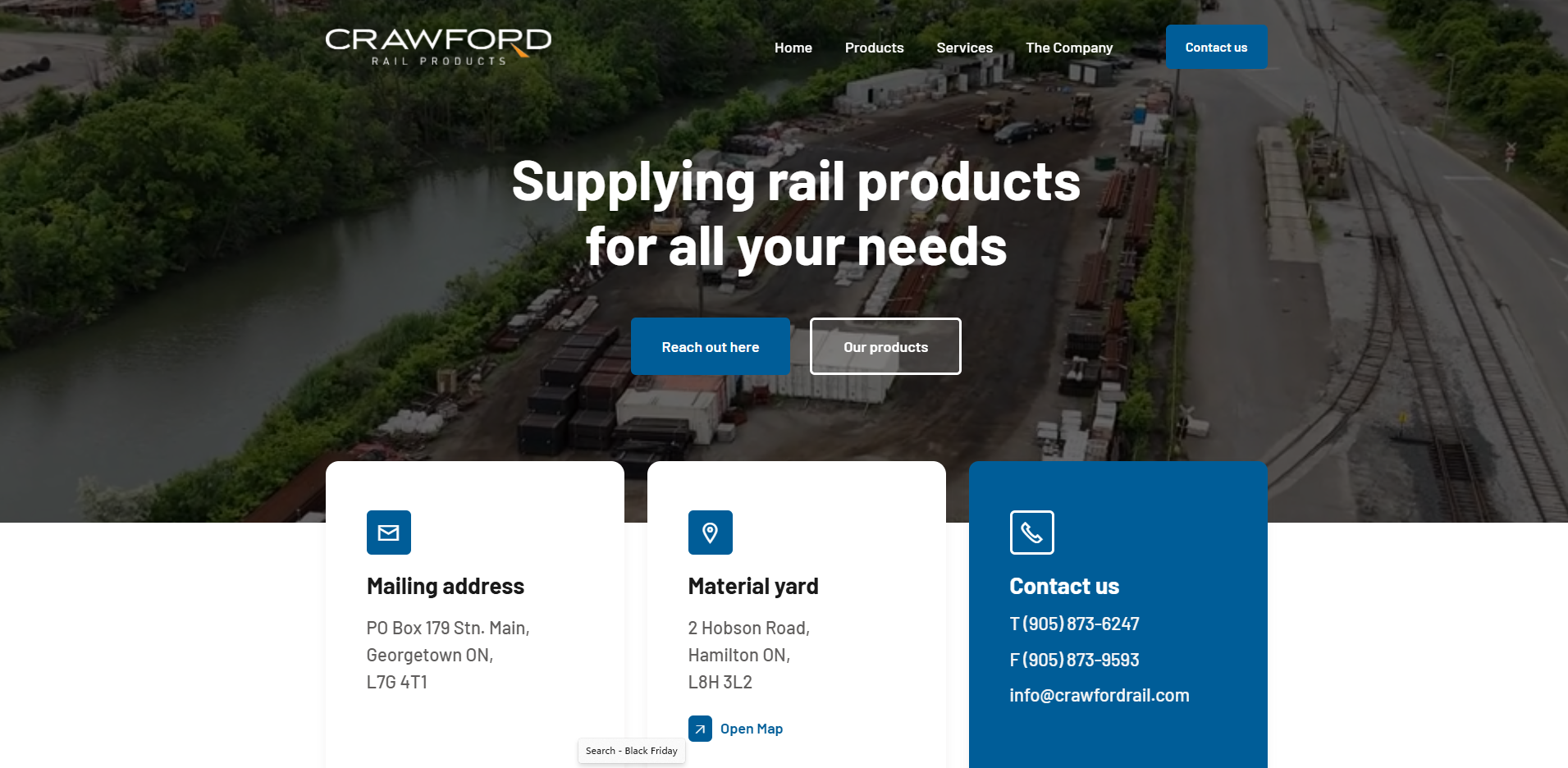 Services - Crawford Rail Canada's Leading Railway Products and Services ...