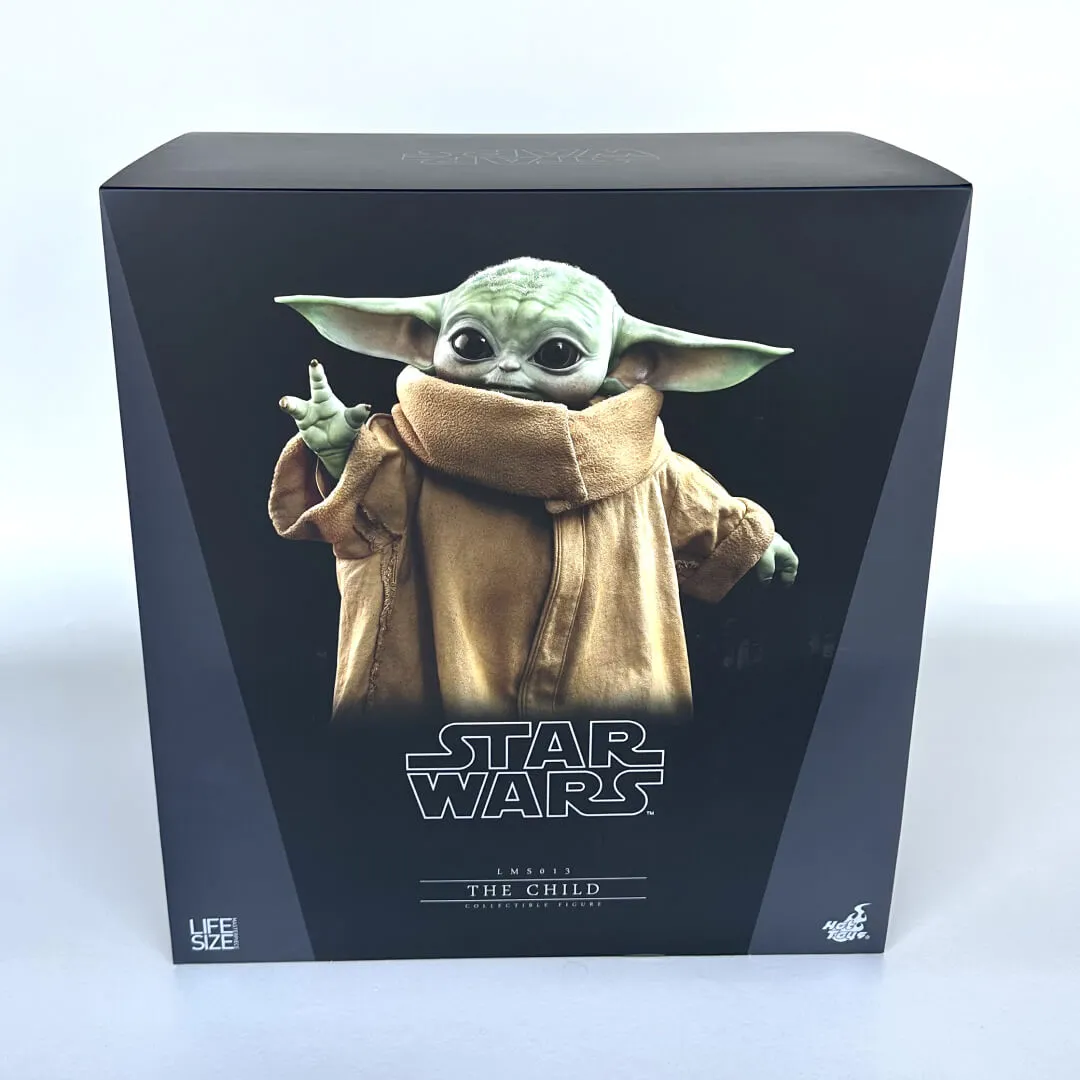 the child figurine from the mandalorian by hot toys for sale at the wiseguys barbershop in glenhaven