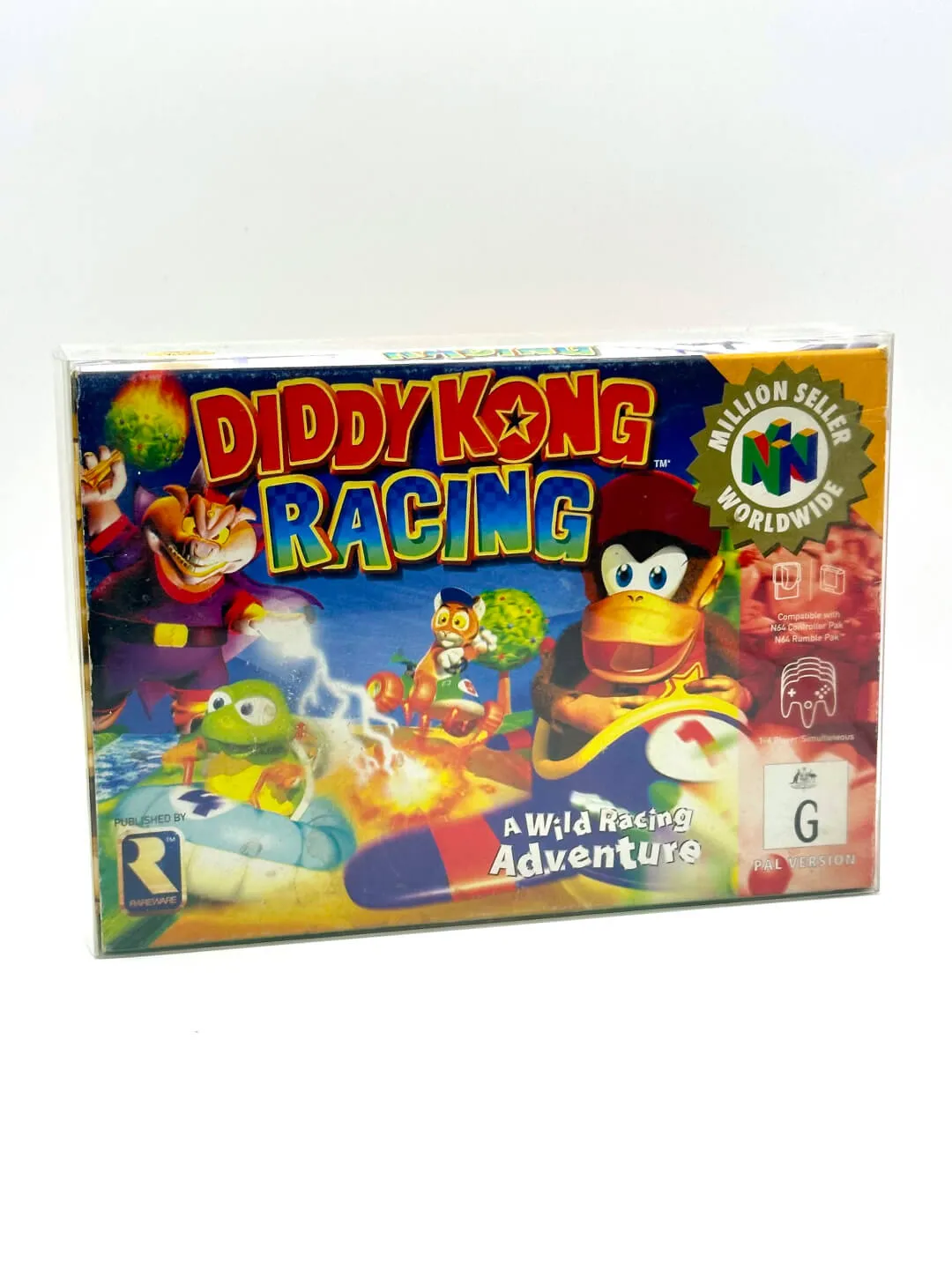 diddy kong racing themed nintendo 64 for sale at the wiseguys barbershop in glenhaven