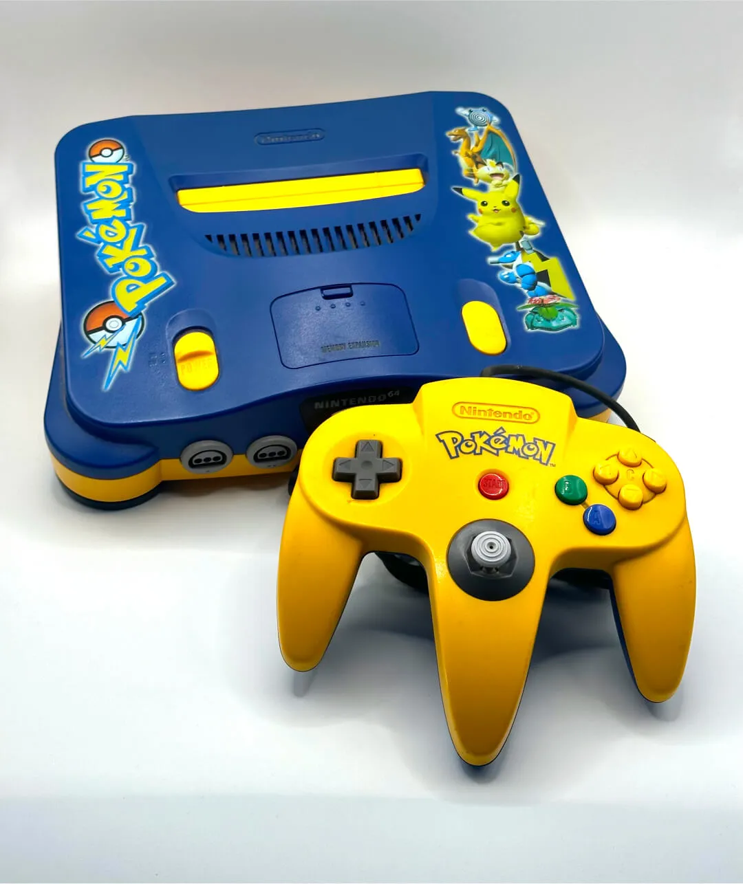 limited edition pokemon nintendo 64 with controller for sale at the wiseguys barbershop in glenhaven