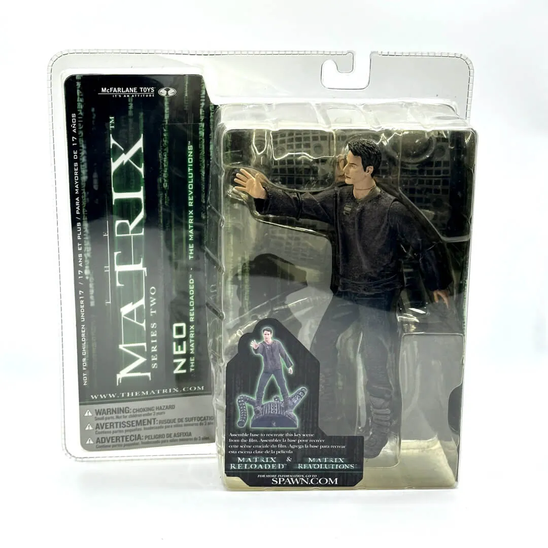 neo action figure from the matrix by mcfarlane toys for sale at the wiseguys barbershop in glenhaven