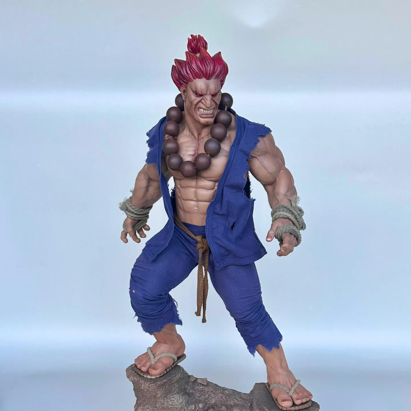 street fighter akuma statue by pcs for sale at the wiseguys barbershop in glenhaven