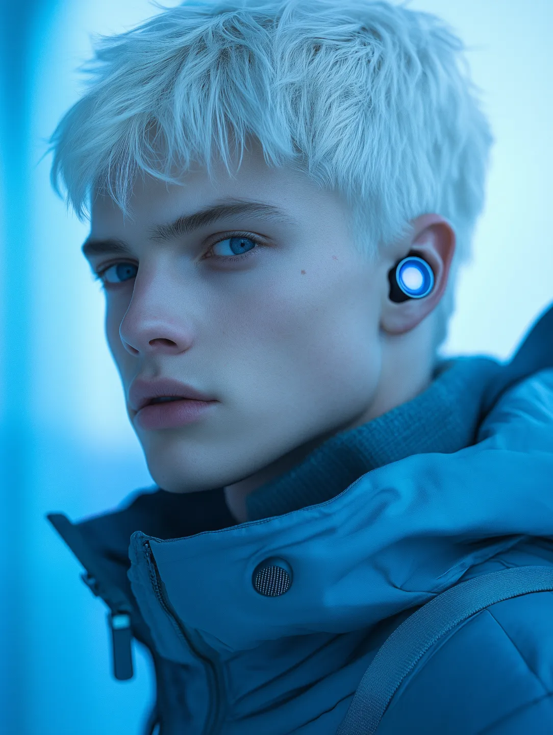 man with earphone