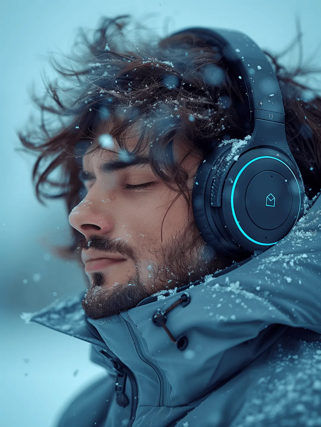 man with headphone