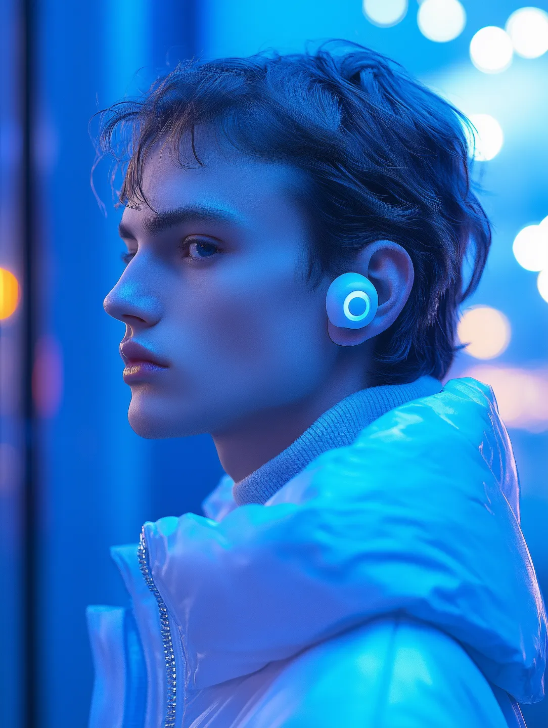 man with earphone