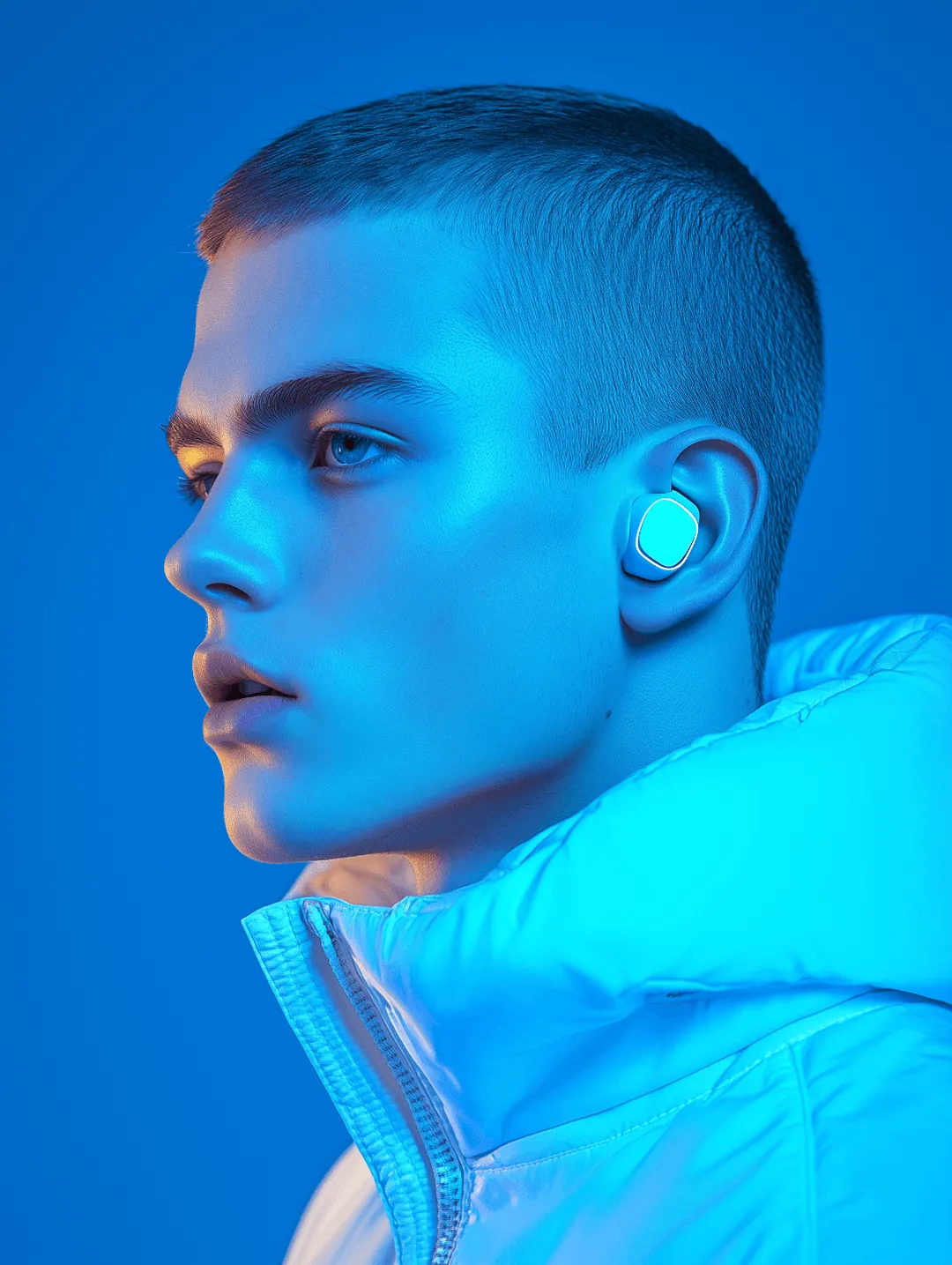 man with earphone