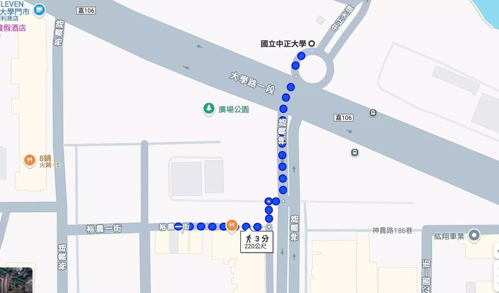 Yes厚切雞排google map照
