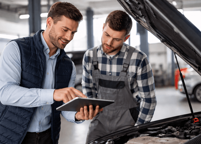 Service booking & job control