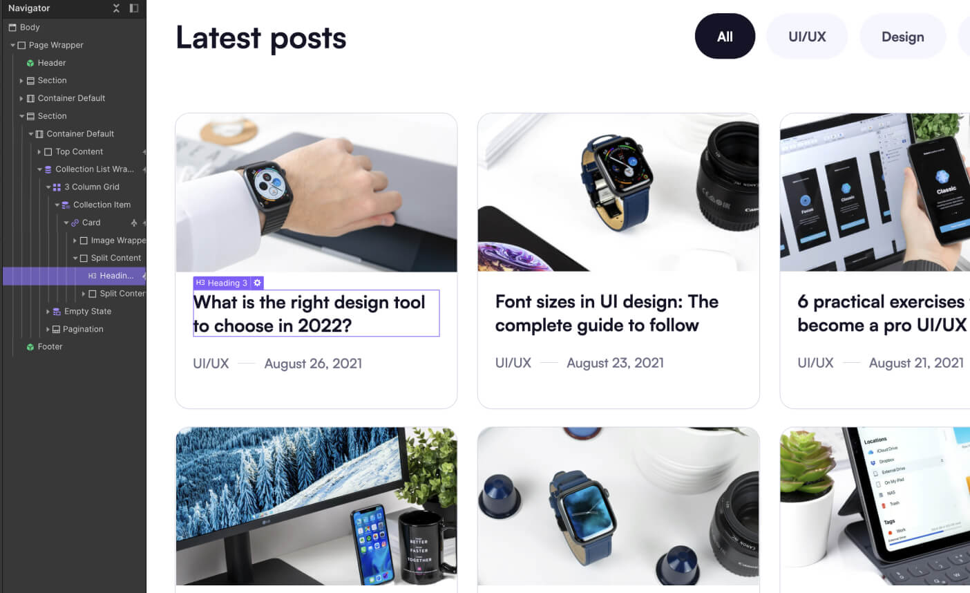 Dynamic Content CMS - You X Webflow Template