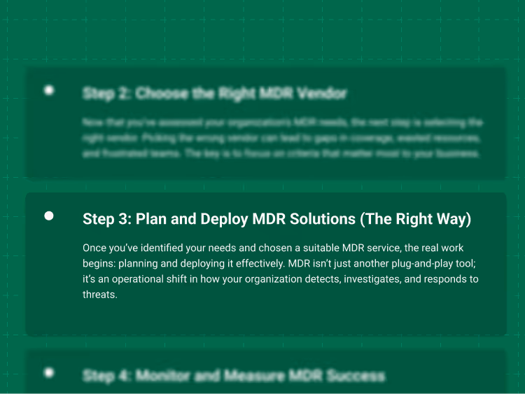 How to Set Up MDR Solutions Step by Step in 2026