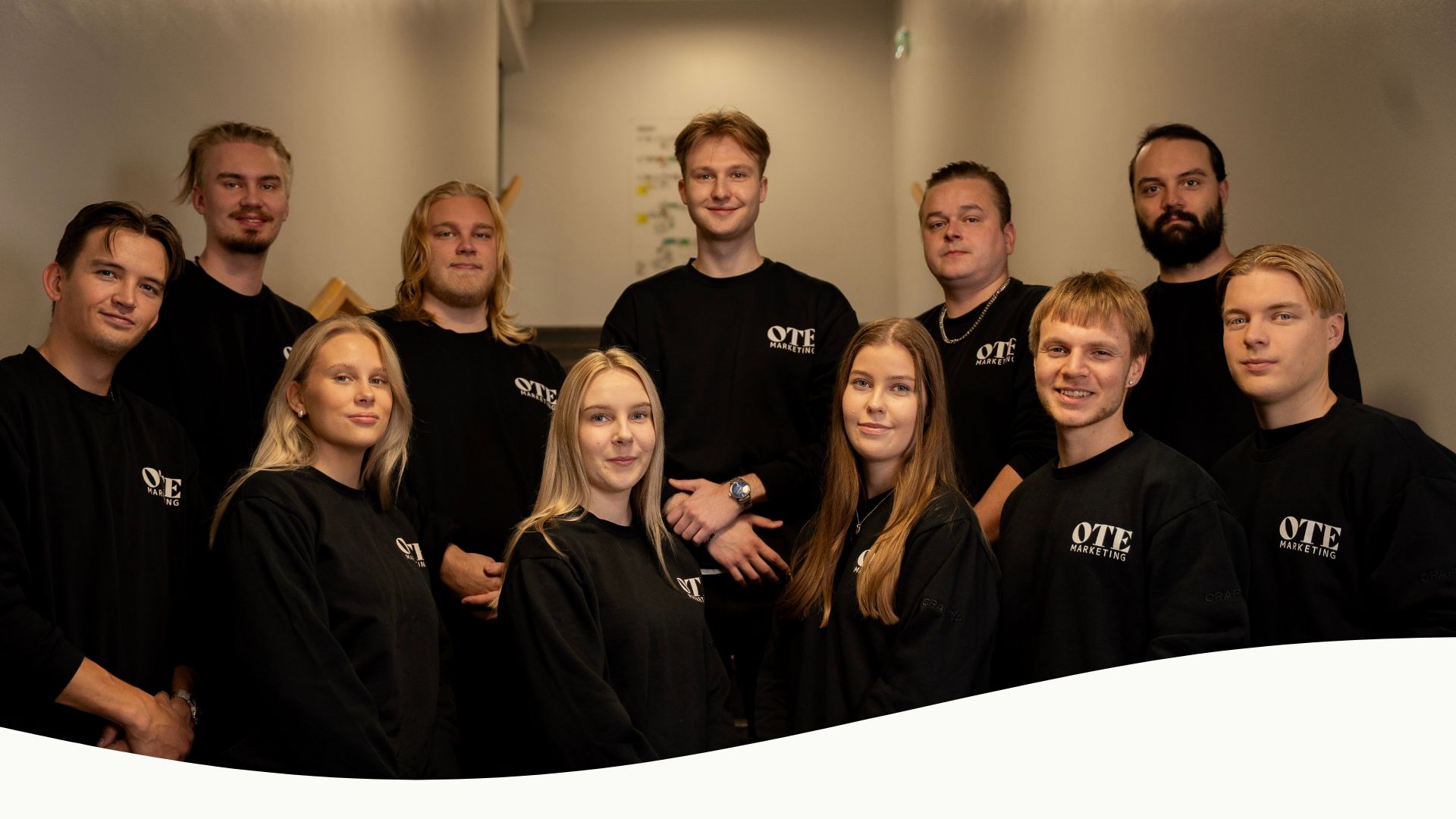 Ote-marketing ryhmä kuva meistä kertovalla sivulla