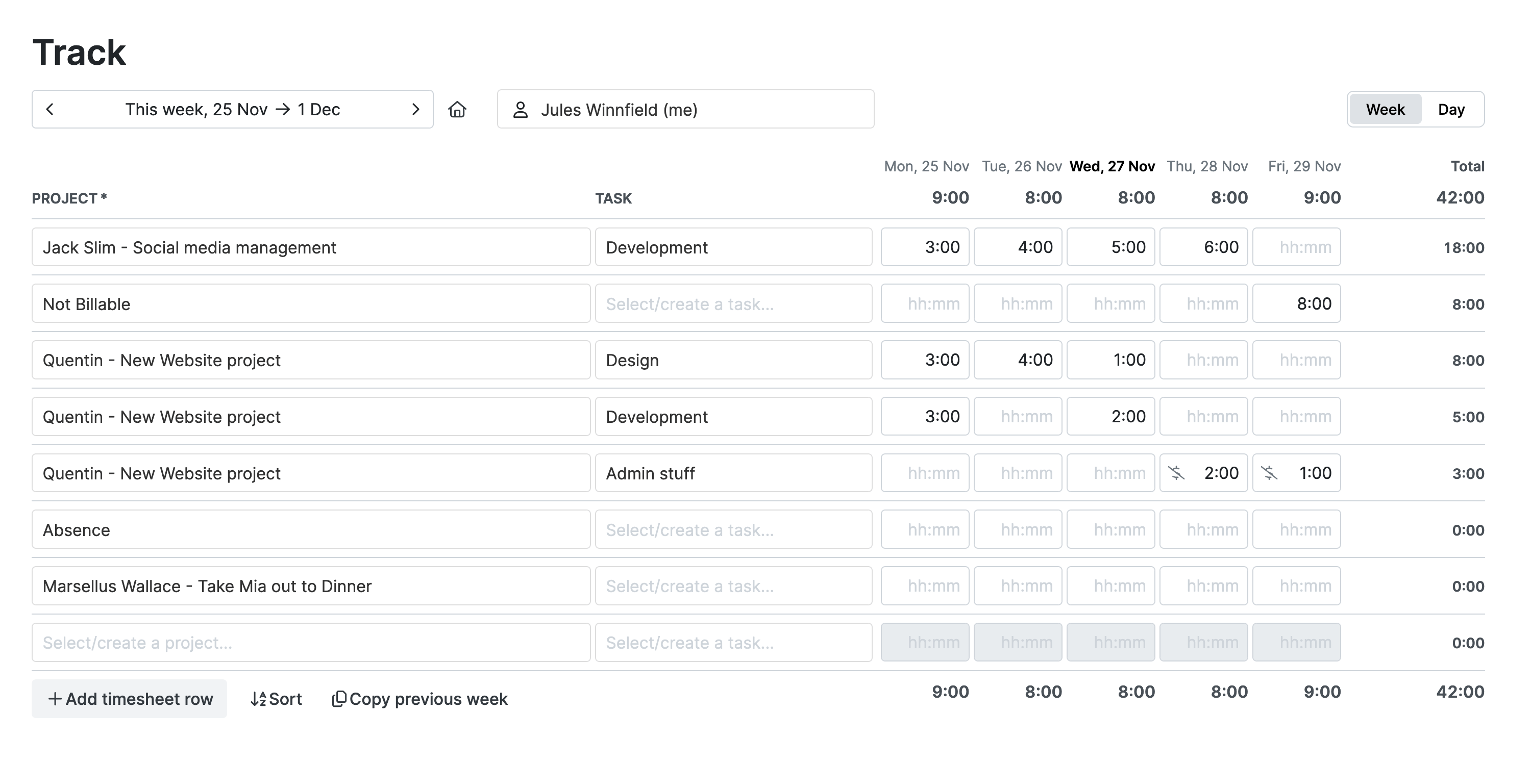 timesheet