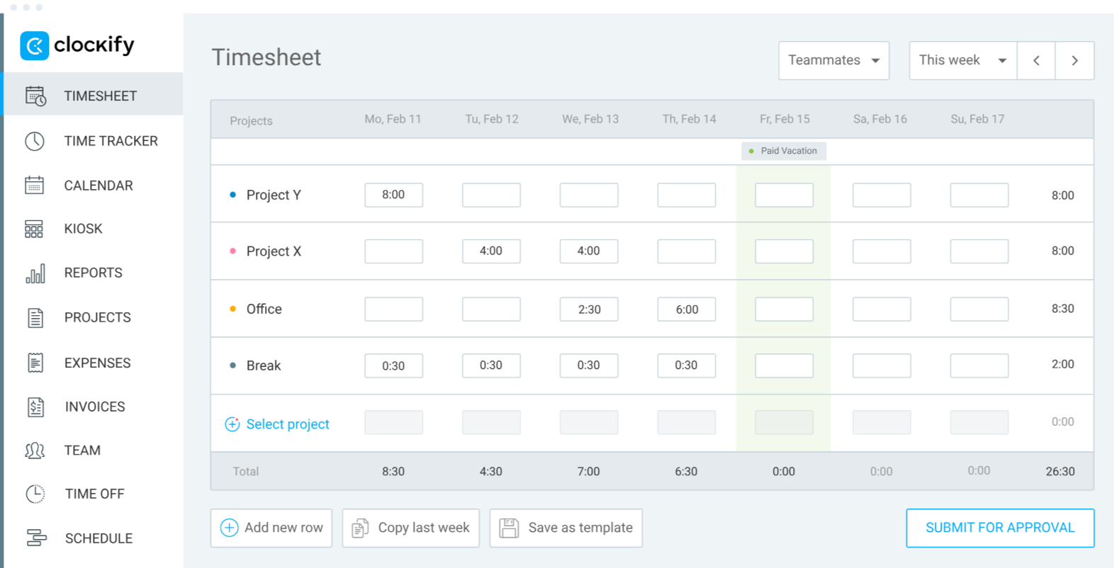 Best time sheet app