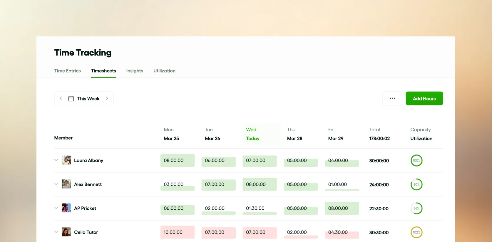 bonsai time tracking