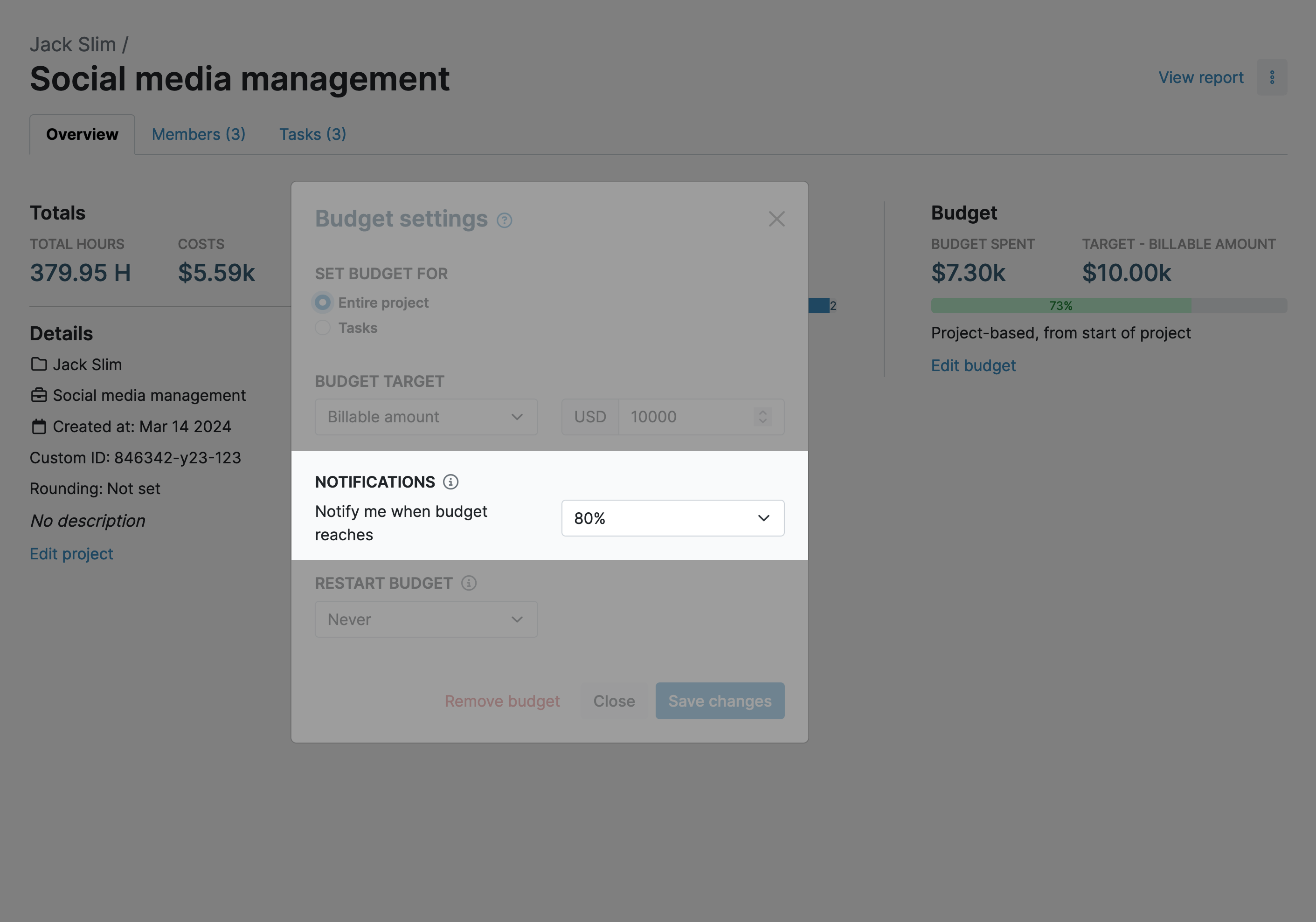 Analyze cost of projects and budgeting