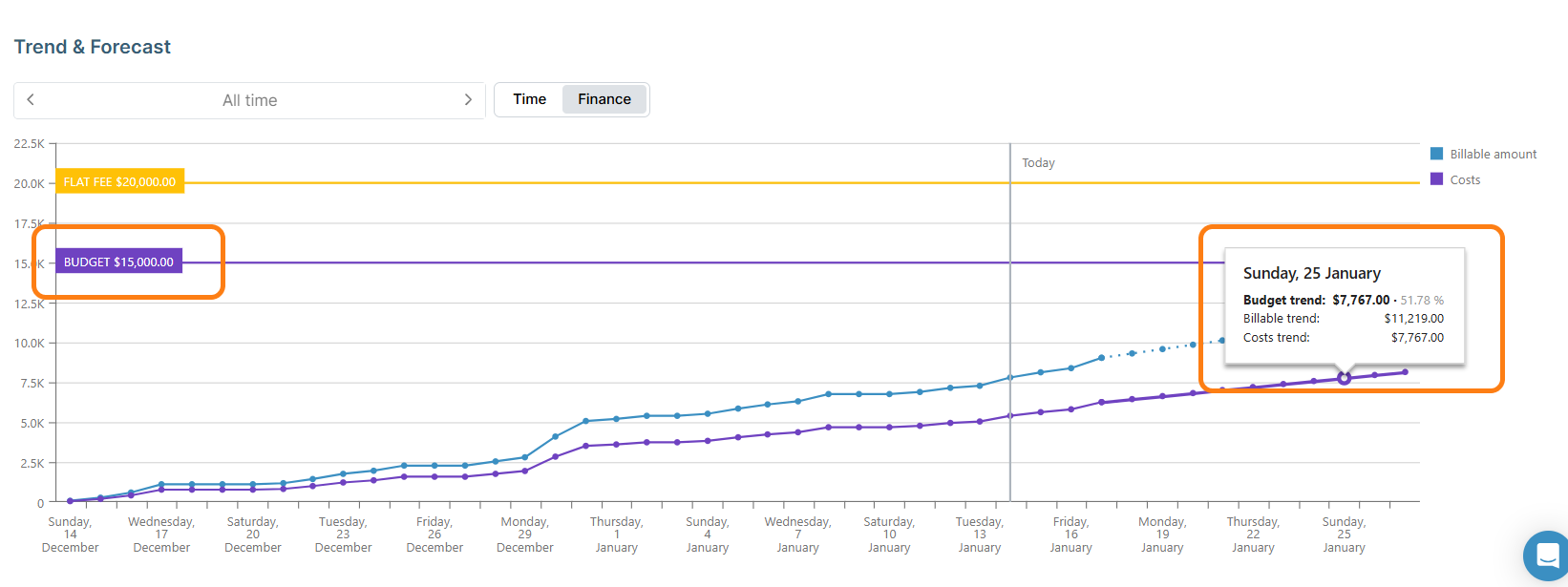 Analyze cost of projects and budgeting