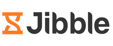 Jibble company logo with orange and black text on a white background.