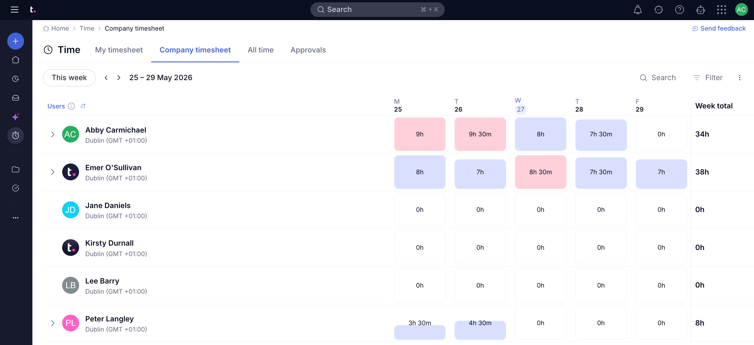 Best time project time tracking app