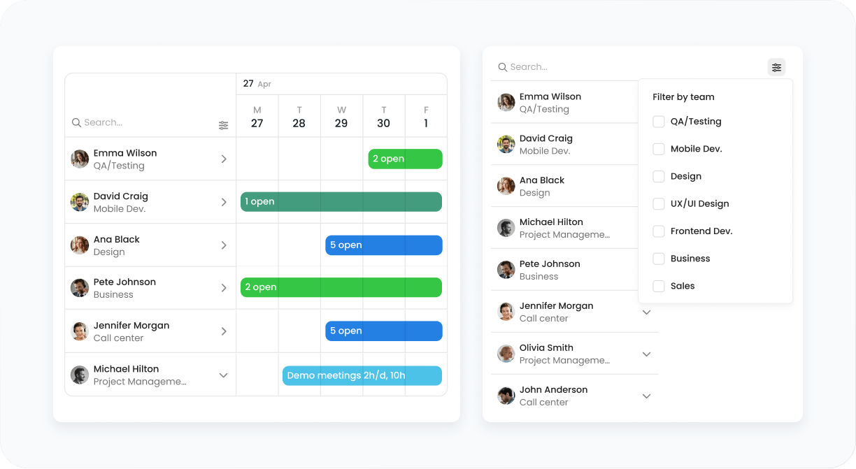 TimeCamp resource planner