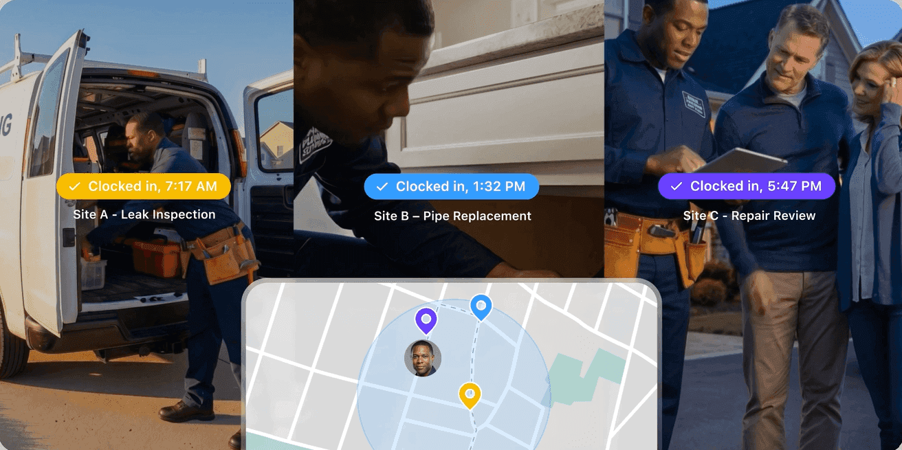 Connecteam location tracking