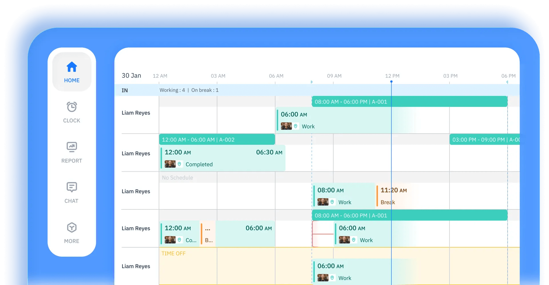 ShiftFlow schedule