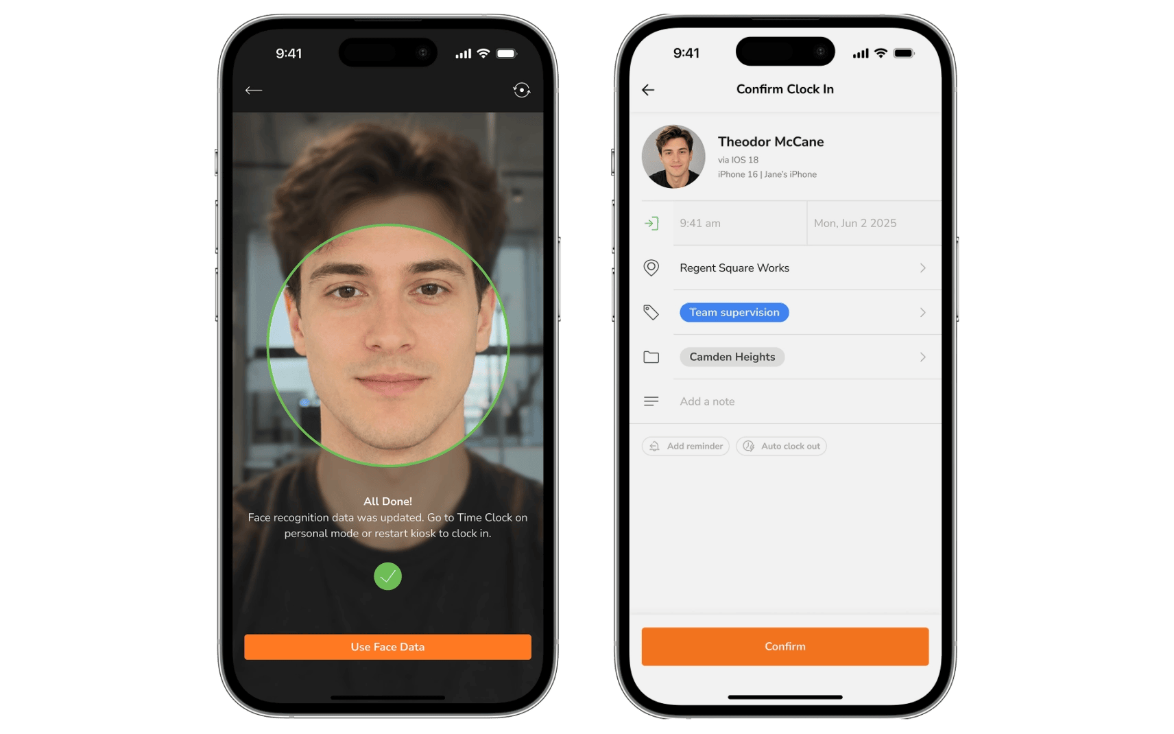 Jibble face recognition