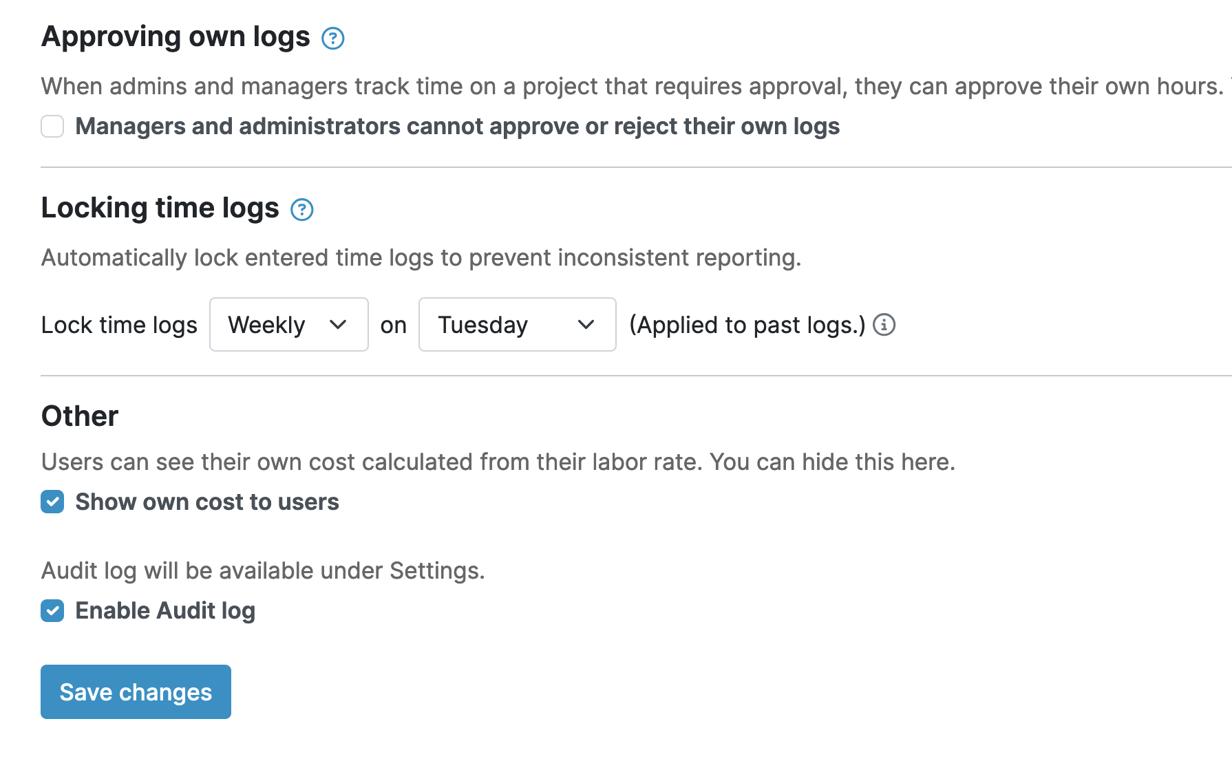 Timesheet Validation Rules