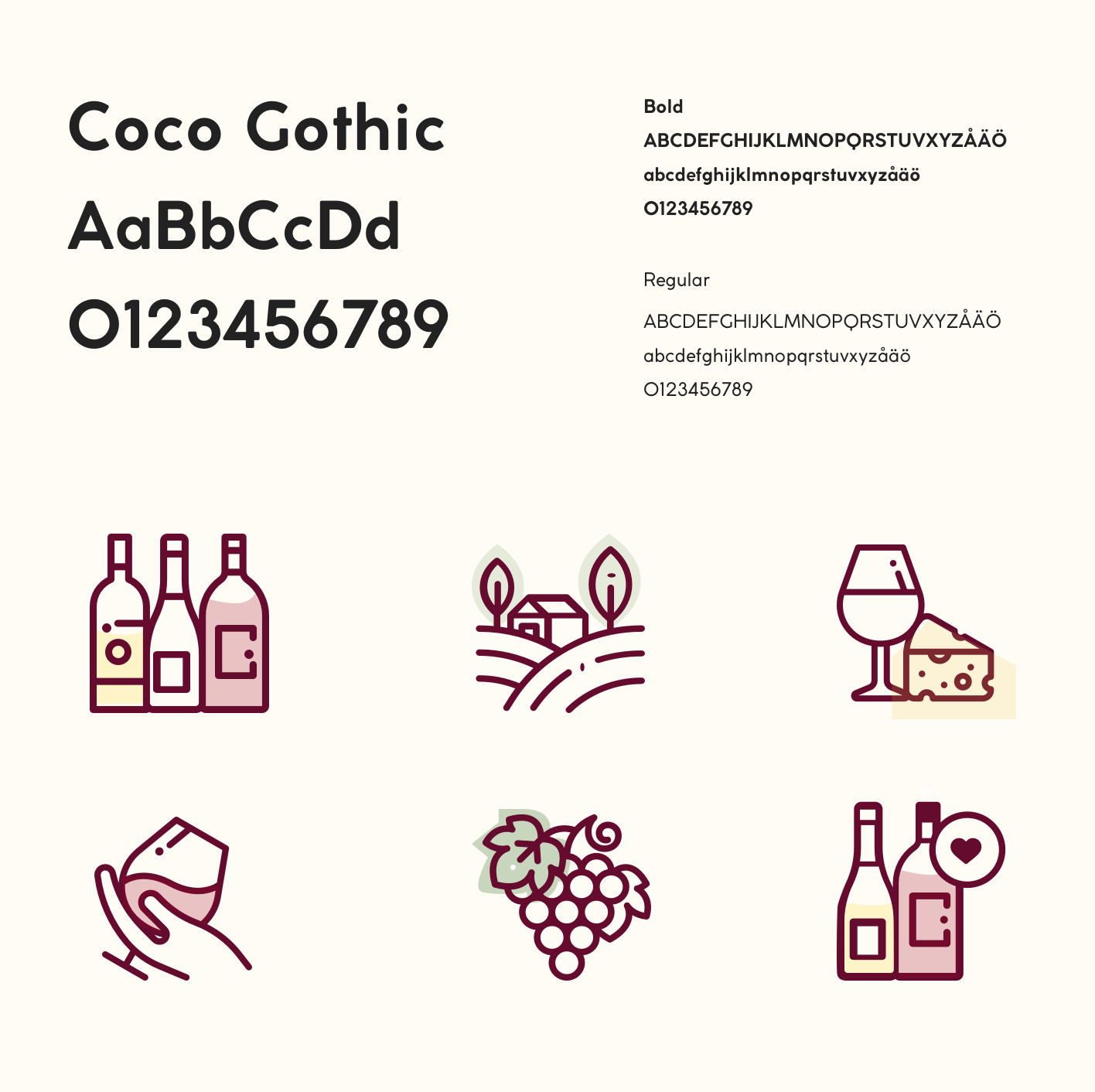 Designkoncept för Enjoy Wine