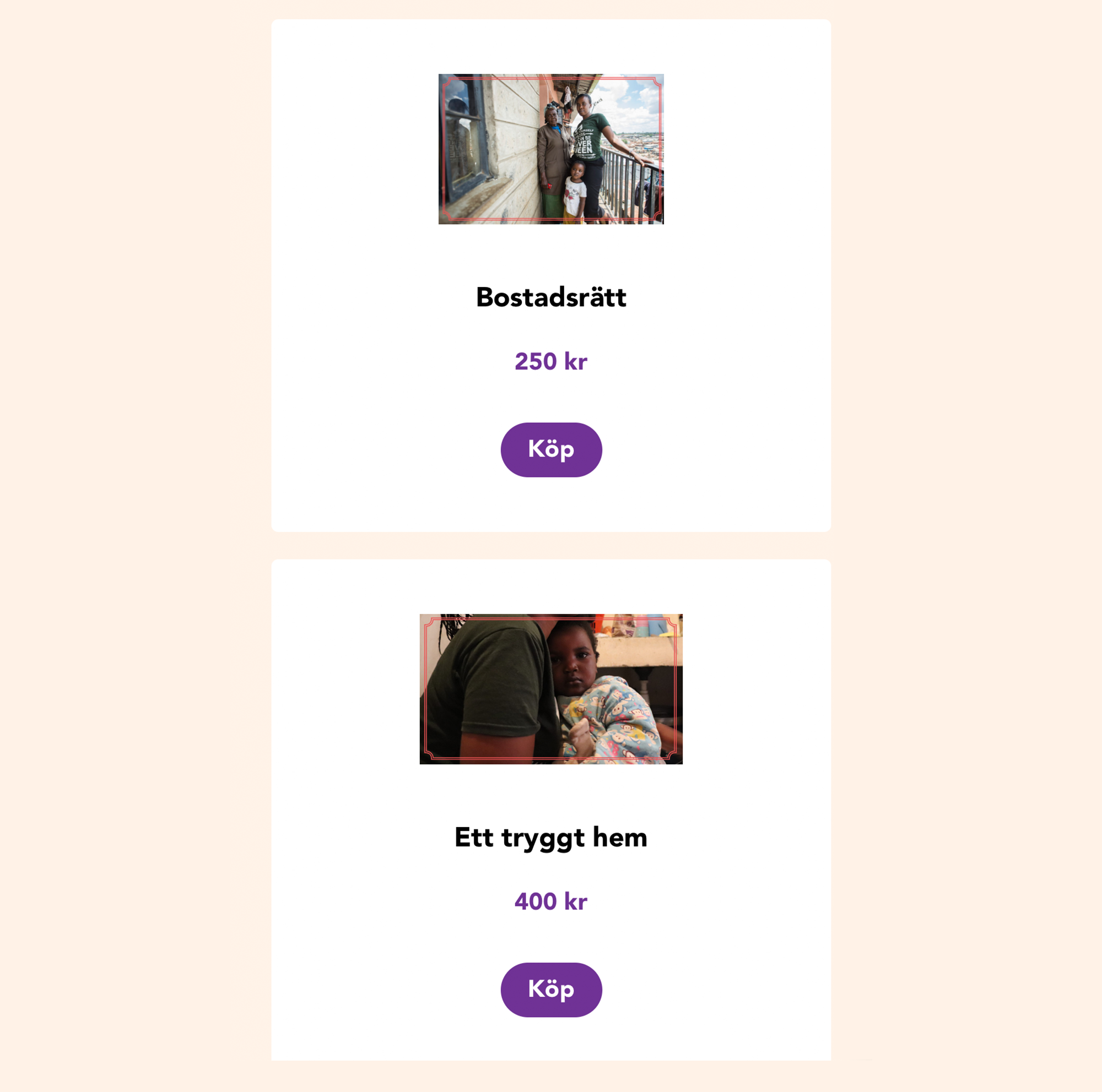 Moduler på webbplatsen