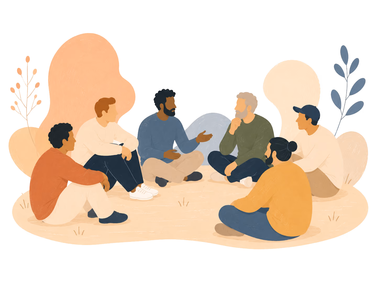 males talking illustration about male fertility