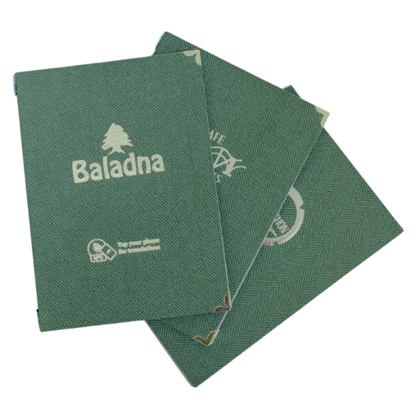 Couverture de menu vert
