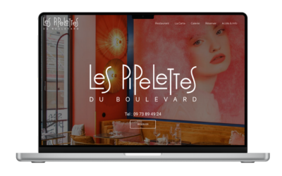 Ordinateur portable avec Siteweb DigiChef