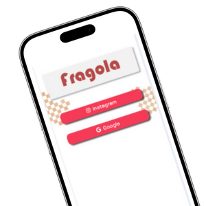 Menu Digital Fragola sur un ecran Iphone 17