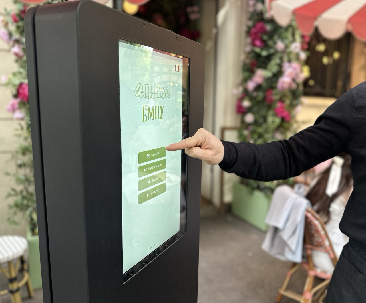 Borne Tactile vue de proche