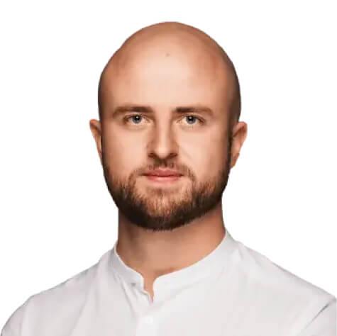 A portrait of Dawid Noculak