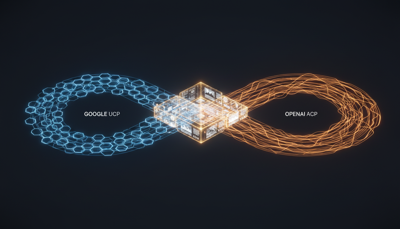 Convergence des protocoles Google UCP et OpenAI ACP autour du flux produit