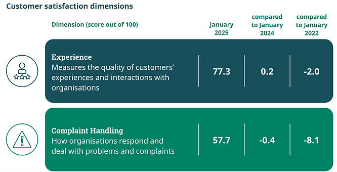 ICS: January 2025 UK Customer Satisfaction Index Report