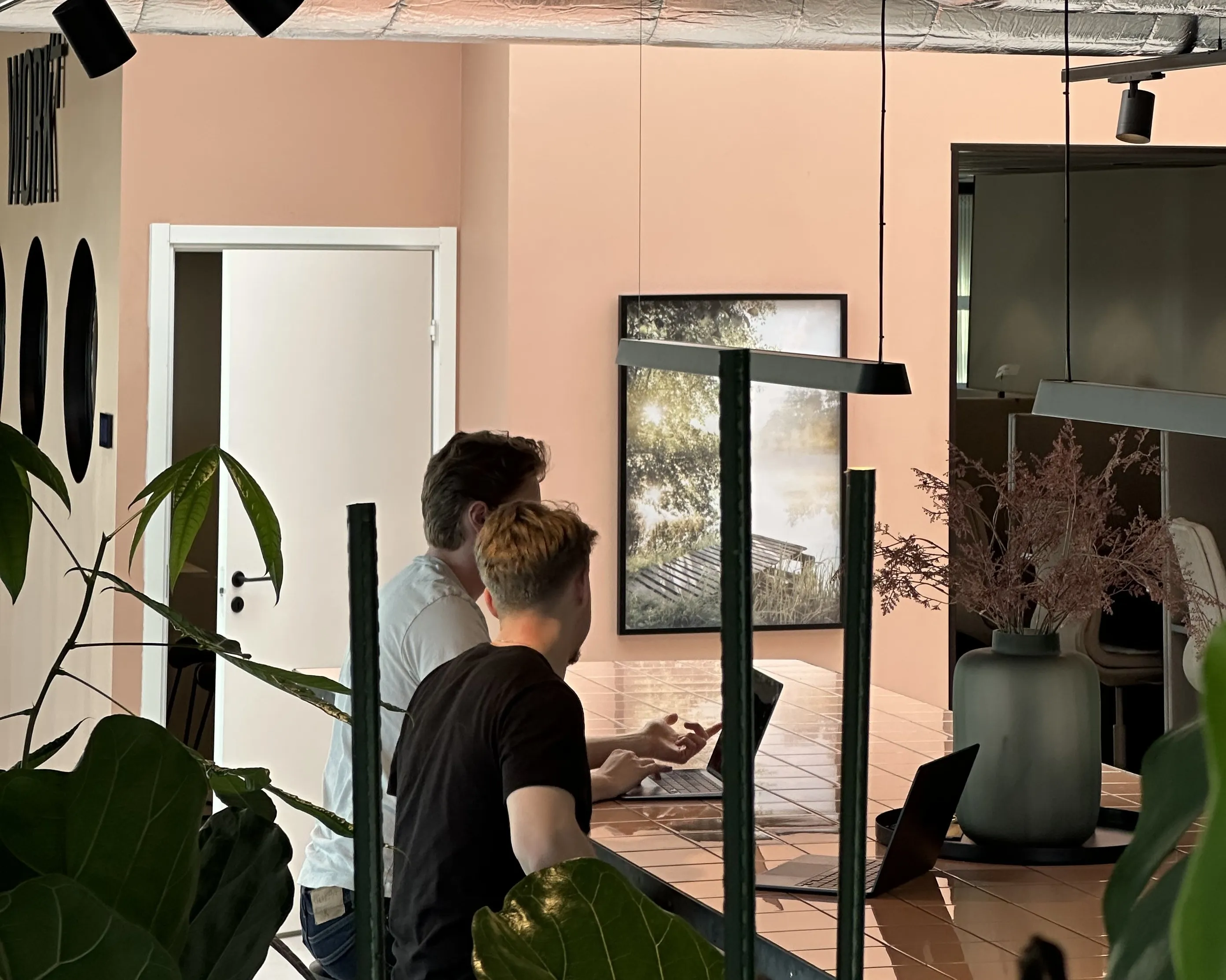 Web development Halmstad: Well Designed´s team working in open space area.